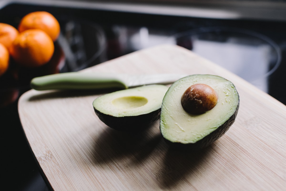 Fresh avocados rich in monounsaturated fats